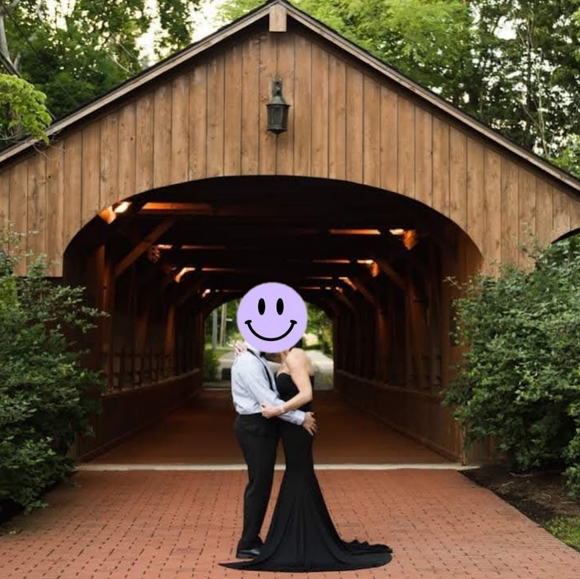 Formal Strapless Long Evening Party Dress with Front Split - Picture 8 of 8